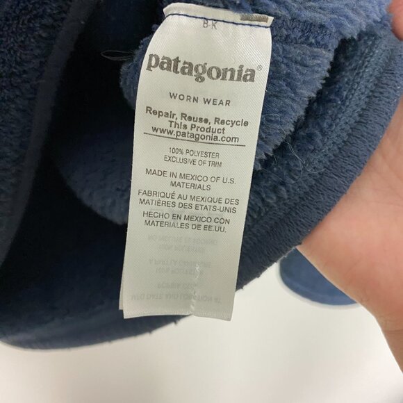 Patagonia Re-Tool Snap-T Fleece Pullover Jacket Navy Blue Womens Medium - Picture 7 of 7